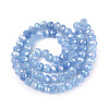 Electroplate Crackle Imitation Jade Glass Beads Strands LS-EGLA-Q131-02B-03-2