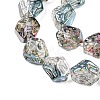 Electroplate Glass Beads Strands EGLA-N012-08S-3