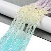 Transparent Glass Bead Strands X-GLAA-H023-03O-2