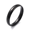 Ion Plating(IP) 304 Stainless Steel Simple Plain Band Finger Ring for Women LS-RJEW-B036-03EB-2