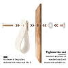 Imitation Leather Cabinet Handle Pull Knob DIY-WH0258-80B-5