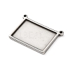 304 Stainless Steel Connector Cabochon Settings STAS-Z201-04P-02-2