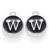 Platinum Plated Alloy Charms ENAM-S118-02W-P-1