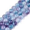 Dyed Natural White Jade Beads Strands X-G-T138-6mm-210-6-4