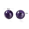 100Pcs 8mm Natural Charoite Round Beads DIY-LS0002-12-3