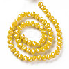 Electroplate Glass Beads Strands EGLA-A034-P2mm-A07-2