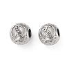 304 Stainless Steel Rhinestone European Beads STAS-A092-10S-P-1