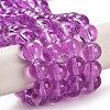 Drawbench Transparent Glass Beads Strands GLAD-Q012-8mm-18-2