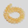 Natural Topaz Jade Beads Strands G-E266-11A-6mm-2