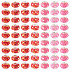 70Pcs 7 Colors Transparent Resin Rondelle European Beads RESI-TA0004-82-2