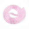 Baking Paint Transparent Glass Beads Strands DGLA-N006-6mm-01-2