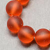 Baking Paint Transparent Glass Bead Strands GLAA-S031-10mm-06-2
