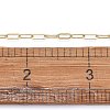 Soldered Brass Paperclip Chains CHC-G005-06G-01-11