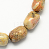 Barrel Shaped Gemstone Natural Crazy Agate Stone Beads Strands X-G-S114-08-1
