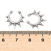 316 Stainless Steel Hoop Nose Rings AJEW-C044-05A-AS-5