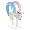 2-Tier Acrylic Headband Display Stands ODIS-WH0001-36-2