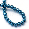 Baking Painted Pearlized Glass Pearl Round Bead Strands X-HY-Q003-6mm-06-4