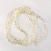 Electroplate Faceted Bicone Glass Beads Strands EGLA-P017-4mm-14-1