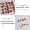 80Pcs 4 Style Transparent Acrylic Beads TACR-FH0001-09-3
