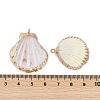 Natural Mixed Shell Pendants SHEL-K009-01-3