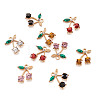 Alloy Rhinestone Pendants ALRI-TA0001-03G-20