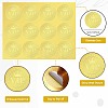 34 Sheets Self Adhesive Gold Foil Embossed Stickers DIY-WH0509-001-3