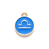 Alloy Enamel Pendants X-ENAM-S124-01B-02K-2