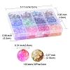 360Pcs 12 Style Transparent Crackle Acrylic Beads CACR-YW0001-03-4
