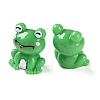 Cartoon Cute Resin 3D Frog Figurines RESI-Z024-01E-2