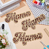 3Pcs Leopard Print Word MAMA Shape Towel Cloth Embroidery Applqiues DIY-FG0005-04B-4