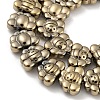 Electroplated Synthetic Non-magnetic Hematite Beads Strands G-Z032-D02-05E-3