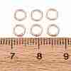 Brass Closed Jump Rings KK-CBA8EB2-01RG-3
