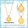 16Pcs 4 Colors Iron Ball Chain Necklaces Making NJEW-DR00011-2