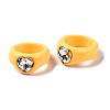 Opaque Acrylic Finger Rings RJEW-Q162-001E-4