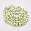 Glass Pearl Beads Strands X-HY-6D-B04-2
