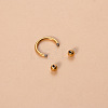 G23 Titanium Circular/Horseshoe Barbell Nose Rings WGFD71D-09-1
