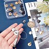 SUNNYCLUE 32Pcs 4 Colors 304 Stainless Steel Stud Earring Findings STAS-SC0004-33-3