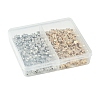 250Pcs 2 Colors CCB Plastic Beads CCB-FS0001-10-6