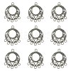 Tibetan Style Alloy Chandelier Component Links TIBE-YW0001-51-2