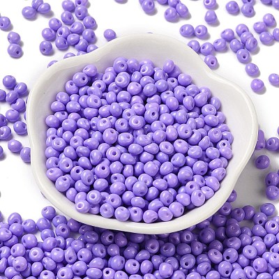 6/0 Opaque Baking Paint Glass Seed Beads X1-SEED-M012-02A-09-1