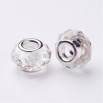 Handmade Glass European Beads GPDL25Y-1-1