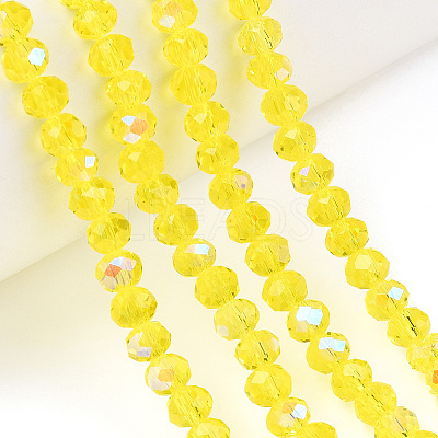 Electroplate Glass Beads Strands EGLA-A034-T1mm-L28-1