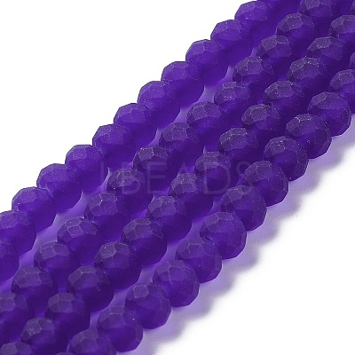 Transparent Glass Beads Strands EGLA-A034-T6mm-MD06-1