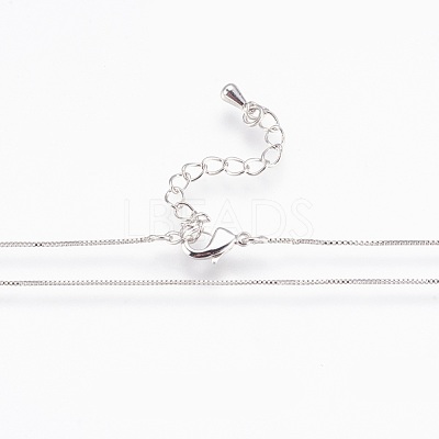 Brass Chain Necklaces NJEW-P222-05P-1