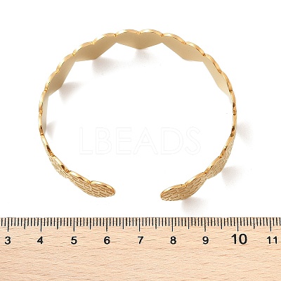 304 Stainless Steel Cuff Bangles for Women LS-BJEW-B120-02G-02-1