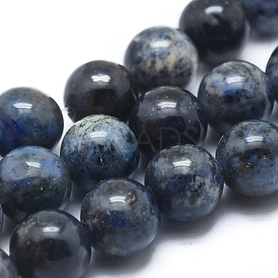 Natural Dumortierite Quartz Bead Strands G-I224-03-10mm-1
