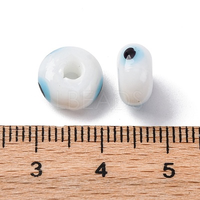 Handmade Evil Eye Lampwork Beads LAMP-F021-01-09-1