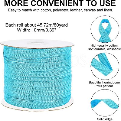 Cotton Twill Tape Ribbons OCOR-WH0058-35I-1