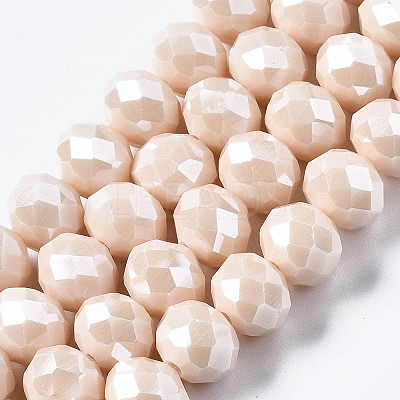 Electroplate Glass Beads Strands EGLA-A034-P2mm-A17-1