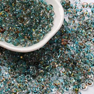3/0 Baking Paint Transparent Colours Glass Round Beads SEED-L011-13A-02-1